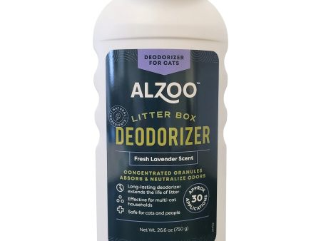 ALZOO Plant-Based Cat Litter Deodorizer Fresh Lavender, 26.6oz Hot on Sale