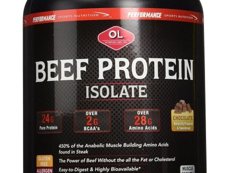 Olympian Labs, Beef Protein, Chocolate, 1 lb Sale