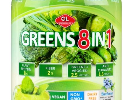 Olympian Labs, Greens Protein 8 in 1, Blueberry, 365 grams Online Hot Sale