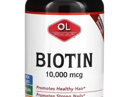 Olympian Labs, Biotin, 10,000 mcg, 60 Tablets Online now