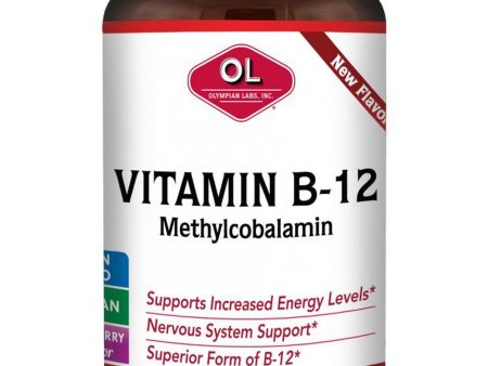 Olympian Labs, Mighty Methyl Vitamin B12 Sublingual, 60 Chewable Tablets Supply