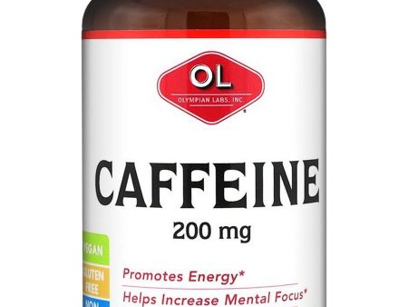 Olympian Labs, Caffeine, 200 mg, 100 Tablets Supply