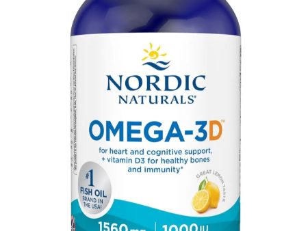 Nordic Naturals, Omega 3D Oil, Lemon, 8 Fluid Ounces on Sale