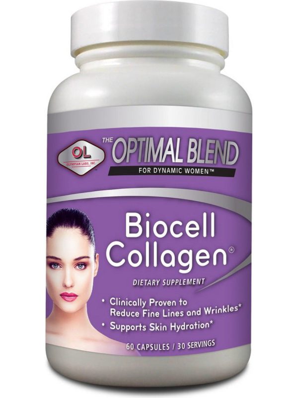 Olympian Labs, Optimal Blend Biocell Collagen, 60 Capsules For Discount