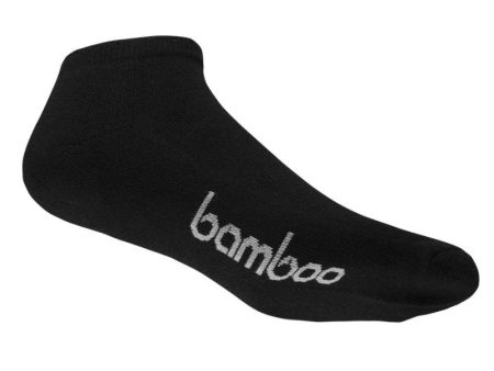 Black Bamboo Ankle Socks - Men s 14-18 Sale