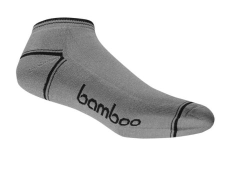 Grey Bamboo Ankle Socks - Men s 4-6 Discount