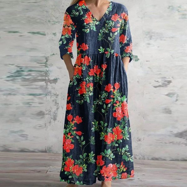 Women s Beautiful Loose Long Dresses | Various Designs | Sizes S-3XL For Discount