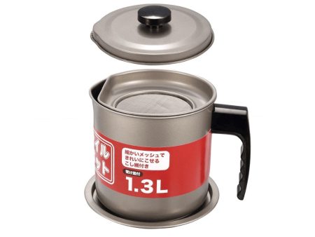 Justcook 1.3L Oil Pot - Grey | Practical Kitchen Accessory Online