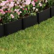 Greenfingers Garden Edging | 15CM x 10M | Border Support | Landscape Edge | Black Discount