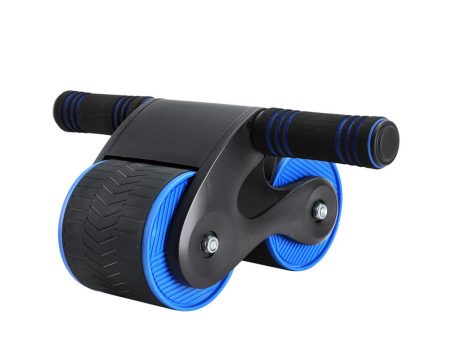 Everfit Ab Roller Automatic Rebound Abdominal Wheel Home Gym Workout Blue Online Sale