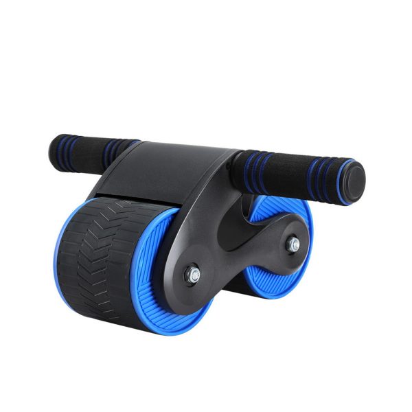 Everfit Ab Roller Automatic Rebound Abdominal Wheel Home Gym Workout Blue Online Sale