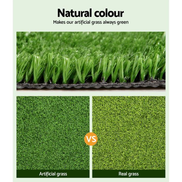 Primeturf Artificial Grass | 2mx10m | 10mm | Synthetic Fake Lawn Turf | Plastic Olive Online