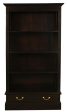 Tasmania 2 Drawer Bookcase (Chocolate) Cheap