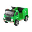 Rigo Kids Ride On Car Garbage Truck Police Light 12V Electric Toys Cars Green Cheap