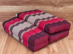 Mothers day gift Meditation Cushion Set Blue Medium Size-RED3-Fold Zafu Fashion