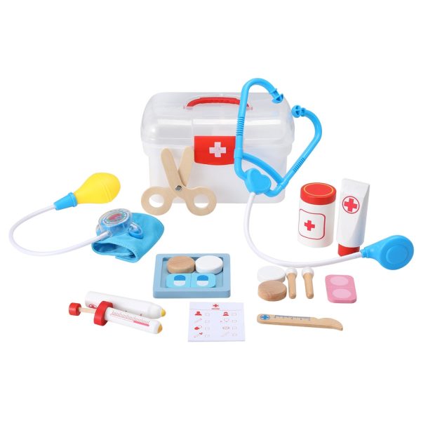 Keezi Kids Doctor Nurse Medical Case Pretend Play Set Stethoscope Medicine Toys Online Hot Sale