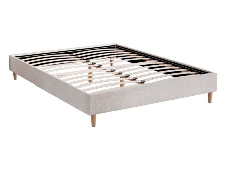 Artiss Bed Frame Queen Size Beige ZORA Online