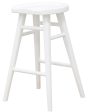 Scandinavian Timber Kitchen Counter Stool (White) Hot on Sale