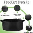 1 Pack 400 Gallon 180cm 60cm Grow Bag | Heavy Duty Thickened Plant Pots with Handles | Farming Gardening Tree on Sale