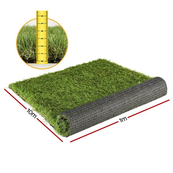 Prime Turf Artificial Grass | 35mm | 1mx10m | Synthetic Fake Lawn Turf | Plastic Plant | 4-coloured Online Hot Sale