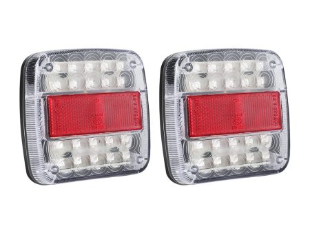 Giantz Pair 26 LED Tail Lights Stop Reverse Indicator 12V Ute Trailer Truck For Discount