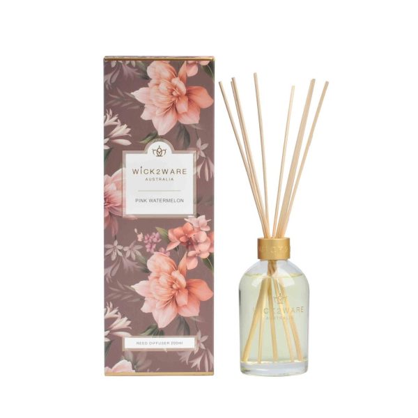 Wick2Ware Australia Fragrance Reed Diffuser Pink Watermelon 200ml 7.1 fl oz Online Sale