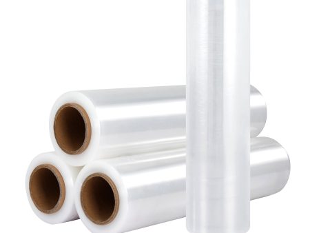 500mm x 400m Stretch Film Pallet Shrink Wrap 4 Rolls Package Use Plastic Clear Online now