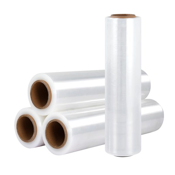 500mm x 400m Stretch Film Pallet Shrink Wrap 4 Rolls Package Use Plastic Clear Online now