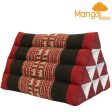 Thai Triangle Pillow Backrest Cushion Kapok Filled RedEle Sale