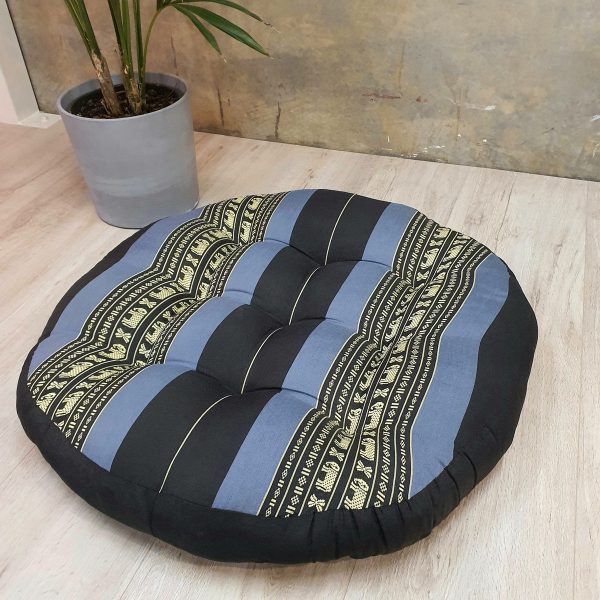 Jumbo Size Zafu Meditation Cushion Filled with Natural Kapok Fiber BlueEle Online