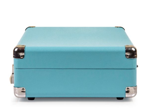 Crosley Cruiser Bluetooth Portable Turntable | Turquoise | Bundled Crosley Record Storage Crate For Discount