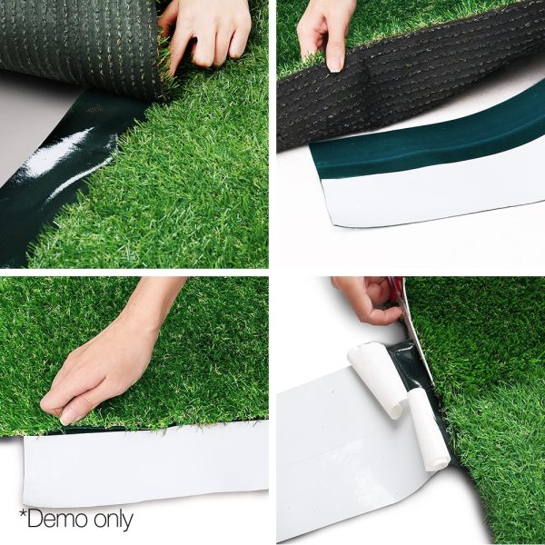 Primeturf Artificial Grass | 15cmx10m | Synthetic Self Adhesive Turf | Joining Tape | Weed Mat For Cheap