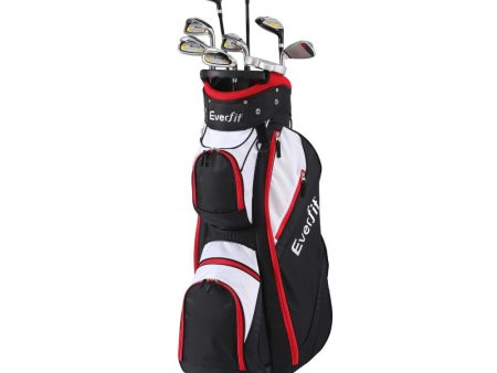 Everfit Golf Clubs Set Men Right Handed Golf Wedges Alloy Driver Golf Stand Bag Discount