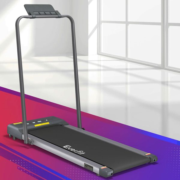 Everfit Treadmill Electric Walking Pad Under Desk Home Gym Fitness 380mm Grey Hot on Sale