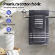 6 Pack Bath Towels Set Cotton Towel Grey Supply