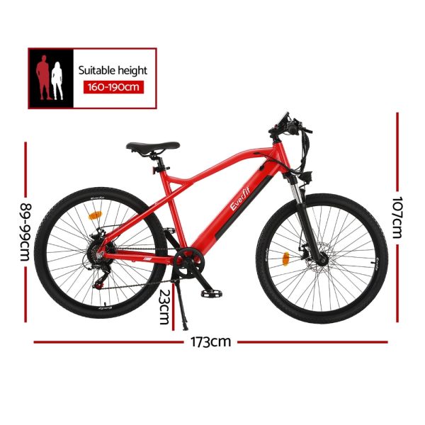 Everfit 26 Inch Electric Bike Mountain Bicycle eBike Built-in Battery 250W Cheap