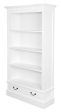 Tasmania 2 Drawer Bookcase (White) Cheap