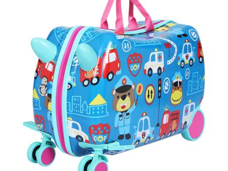 Wanderlite 17  Kids Ride On Luggage Children Suitcase Trolley Travel Car Online now