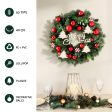 Jingle Jollys Christmas Wreath 40CM Xmas Garland Baubles Ornaments Party Decor For Cheap