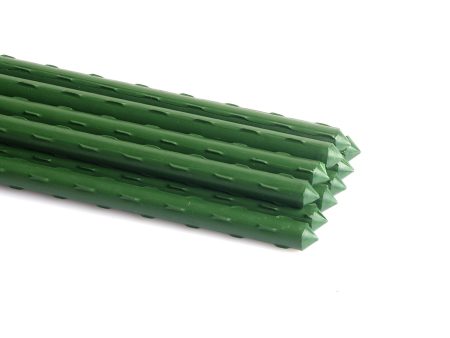 Garden Plant Stakes | 10 Pack | 8mm | 120cm | Steel Plant Stick | Support Stakes | Growing Climbing Plants Online