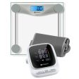 Etekcity Digital Body Weight Bathroom Scale, Silver & Etekcity Smart Blood Pressure Monitor, White Bundle on Sale