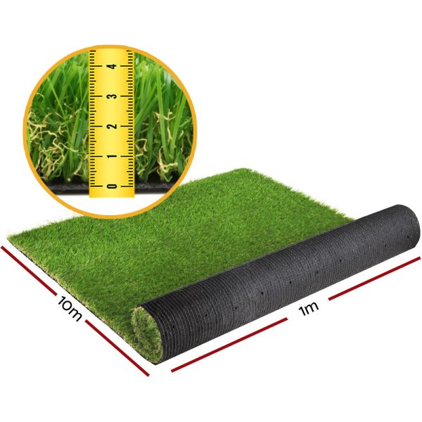 Primeturf Artificial Grass | 40mm | 2mx5m | Synthetic Fake Lawn Turf | Plastic Plant 4-coloured Discount