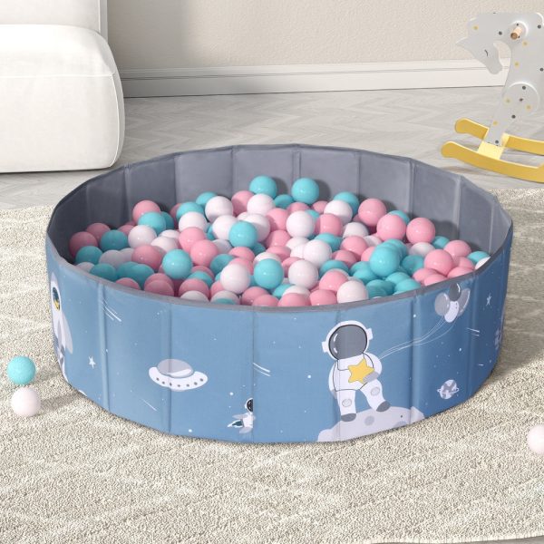 Keezi Kids Ball Pool Pit Toddler Play Foldable Child Playhouse Storage Bag Blue For Discount