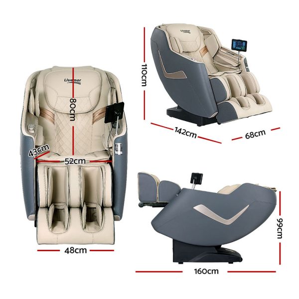 Livemor Massage Chair Electric Recliner Home Massager 3D Opal on Sale