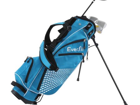 Everfit Golf Clubs Set Junior Right Handed Golf Wedges Iron Golf Stand Bag Hot on Sale