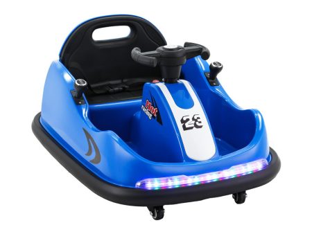 Rigo Kids Ride On Car Bumper Kart 6V Electric Toys Cars Remote Control Blue For Sale