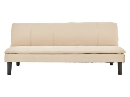 Beige 3 Seater Modular Faux Linen Fabric Sofa Bed Couch by Sarantino For Discount