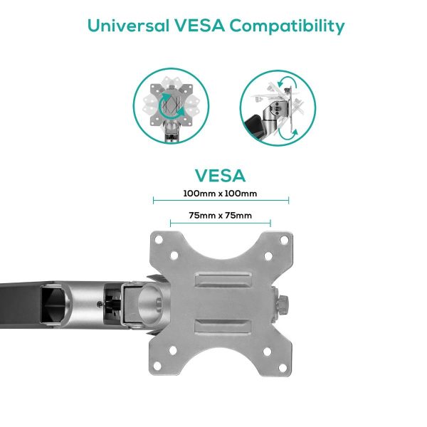 activiva Heavy Duty Single Monitor Gas Spring Arm Fashion