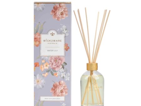 Wick2Ware Water Lily Reed Diffuser | 200ml 7.1 fl oz For Cheap