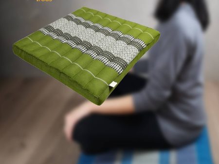 Thai Kapok Meditation Cushion Yoga Seat Green Online Sale